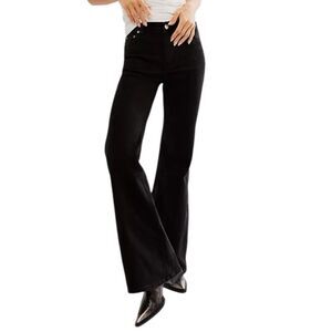 ZGY Denim Black Lo Flare Jeans